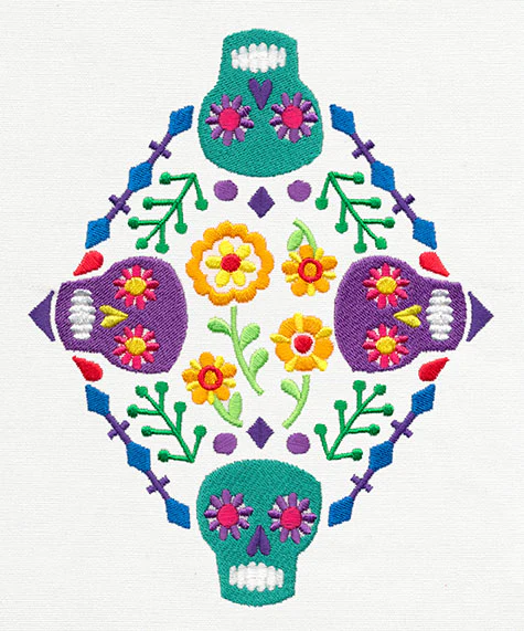 Folklorico - Calavera Diamond