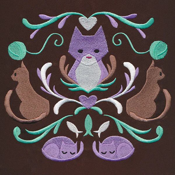 Folksy Feline Crest