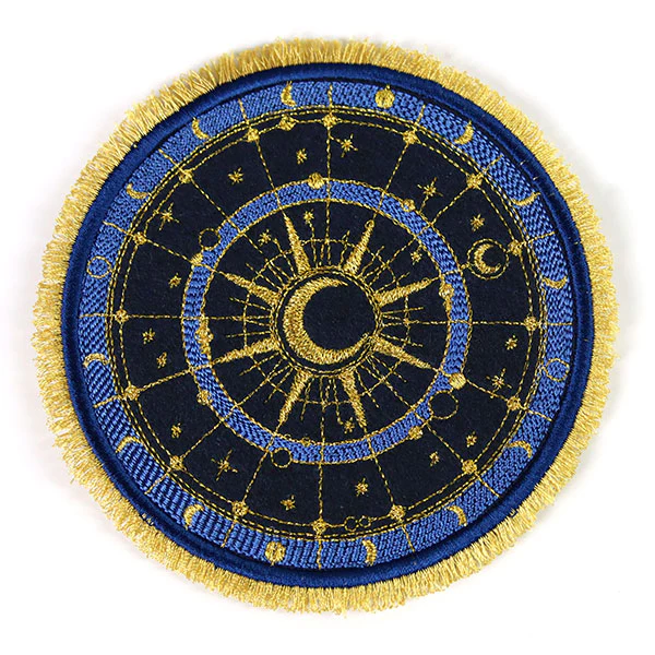 For the Cosmically  Inclined Celestial Mug Rug (In-the-Hoop) - Image 2