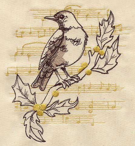 French Vintage Christmas Robin - Image 4