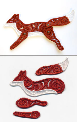 Frolicking Fox (Lace) - Image 2