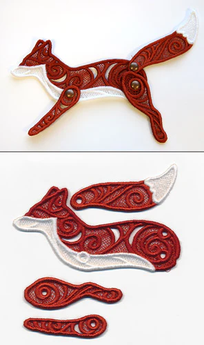 Frolicking Fox (Lace) - Image 3