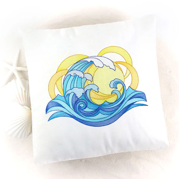 From Day to Night Ocean Wave Sun and Moon Feature - Image 2