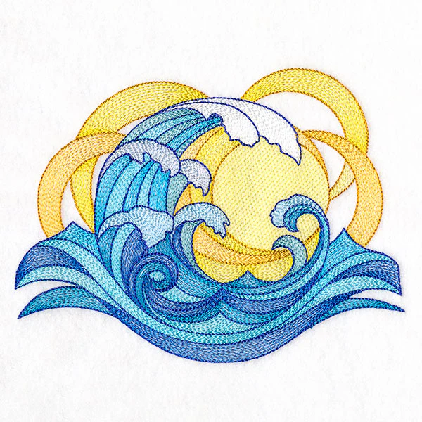 From Day to Night Ocean Wave Sun and Moon Feature - Image 3