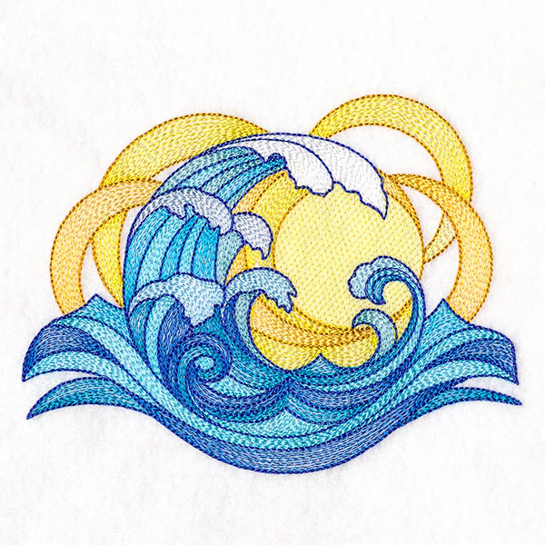 From Day to Night Ocean Wave Sun and Moon Feature - Image 5