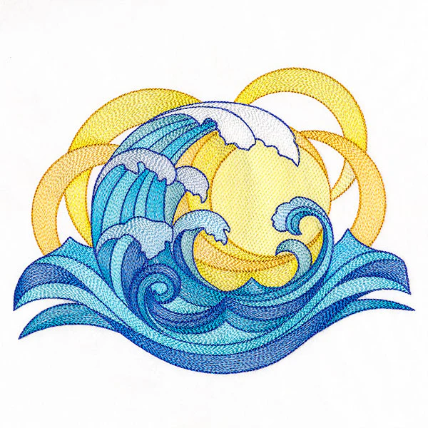 From Day to Night Ocean Wave Sun and Moon Feature - Image 7