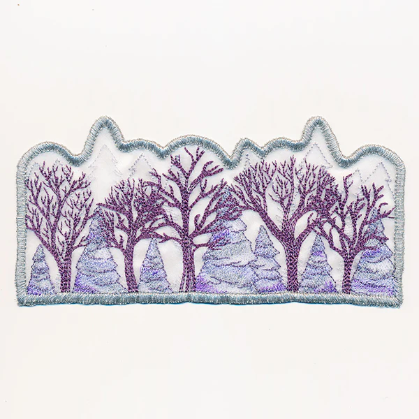 Frosted Winter Votive Wrap (Organza) - Image 3