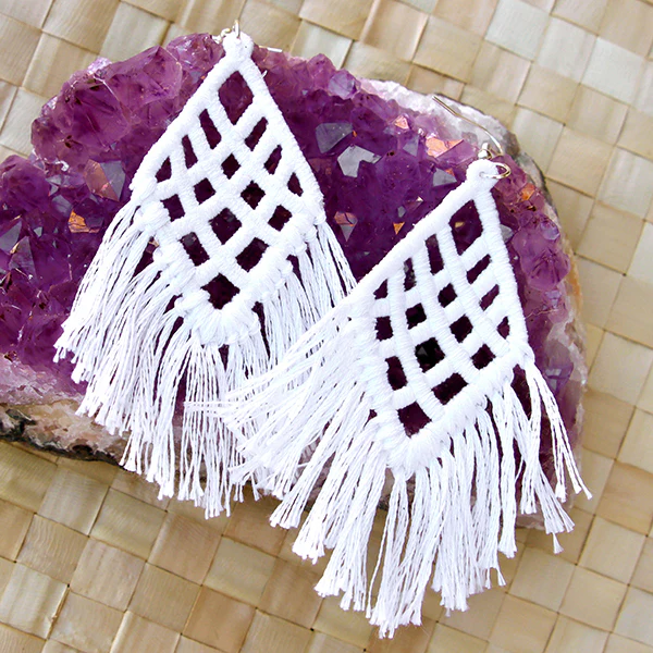 Geometric Earrings (Lace) - Image 3