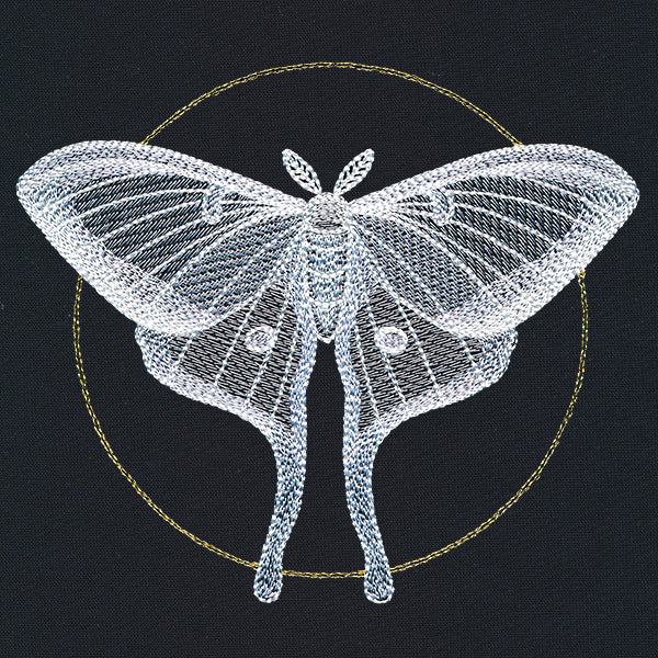 Ghostly Luna Moth - Image 5
