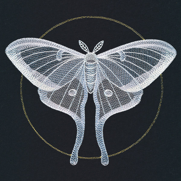 Ghostly Luna Moth - Image 9