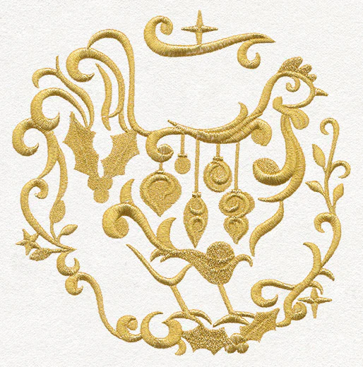 Gilded 12 Days of Christmas - French Hen - Image 2