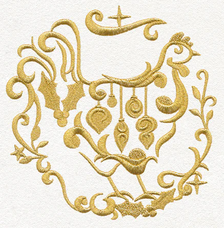 Gilded 12 Days of Christmas - French Hen - Image 3