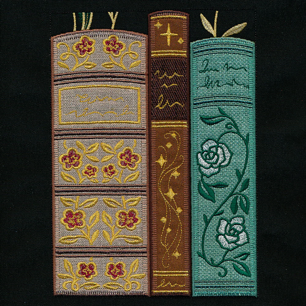 Gilded Books & Blooms (Applique) - Image 13