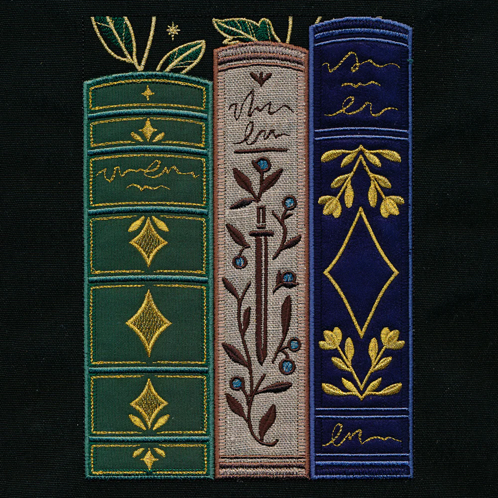 Gilded Books & Blooms (Applique) - Image 14