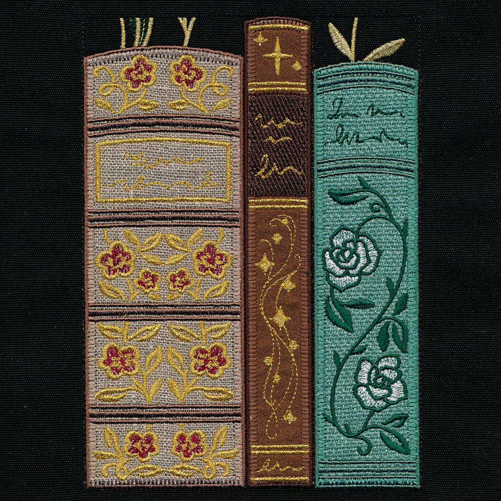 Gilded Books & Blooms (Applique) - Image 24