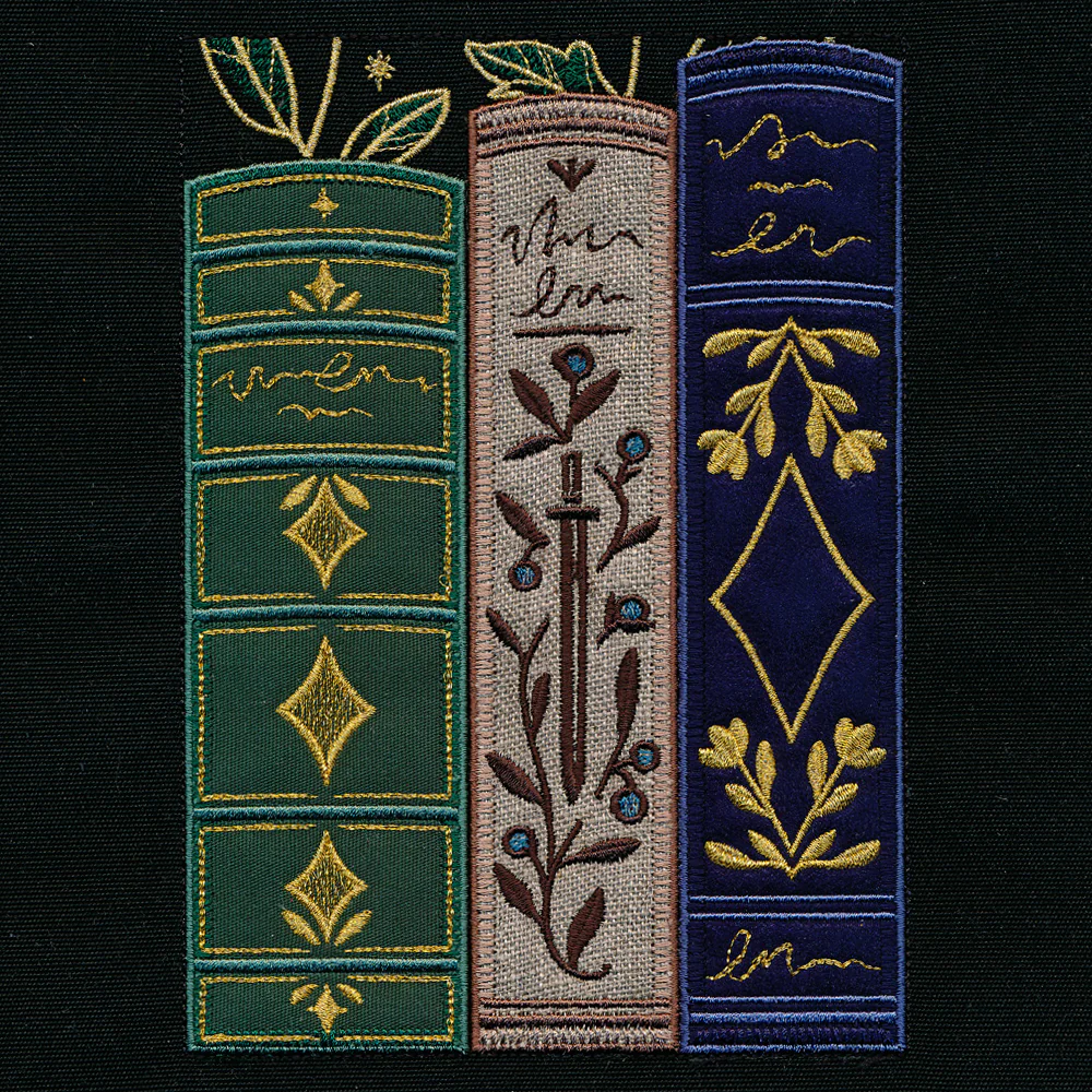 Gilded Books & Blooms (Applique) - Image 25