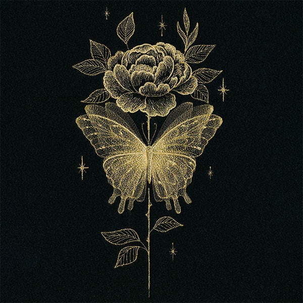 Gilded Butterfly & Rose Feature - Image 6