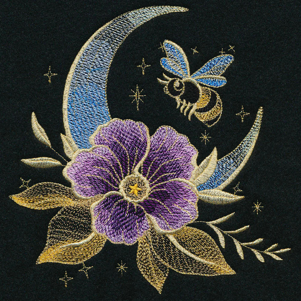Gilded Celestial Bloom & Bee - Image 3