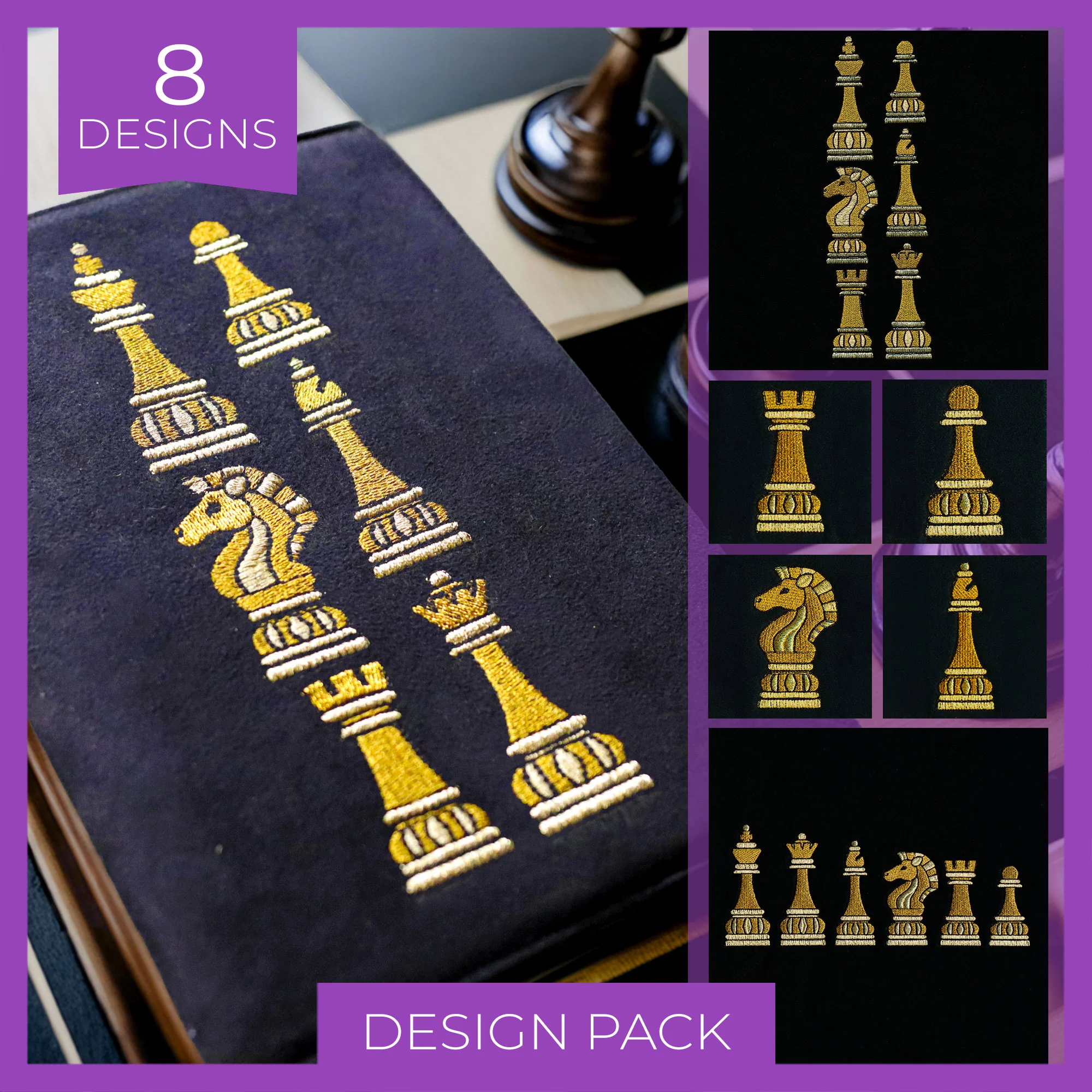 Gilded Chess Pieces Design Pack - Image 3