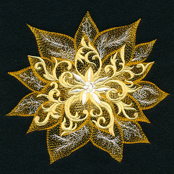 Gilded Christmas Poinsettia - Image 3