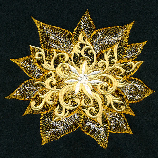 Gilded Christmas Poinsettia - Image 7