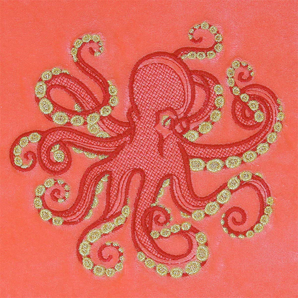 Gilded Dreams Octopus (Embossed) - Image 3