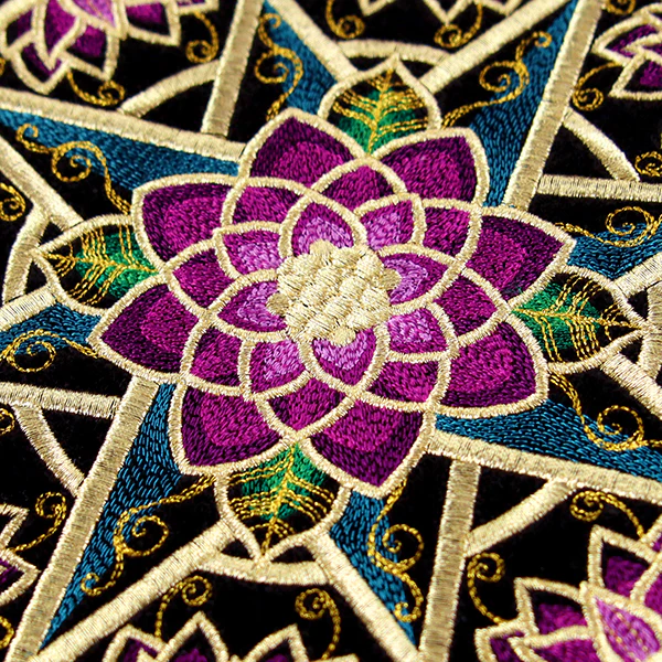 Gilded Floral Compass Rose - Image 6