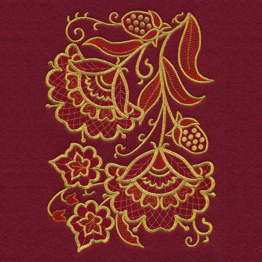 Gilded Holiday Bloom - Border - Image 2
