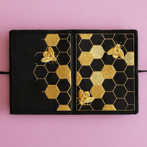 Gilded Honeycomb Needle Book (In-the-Hoop) - Image 8