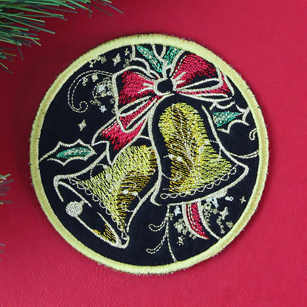 Gilded Mirage Coaster - Bells (In-the-Hoop) - Image 5