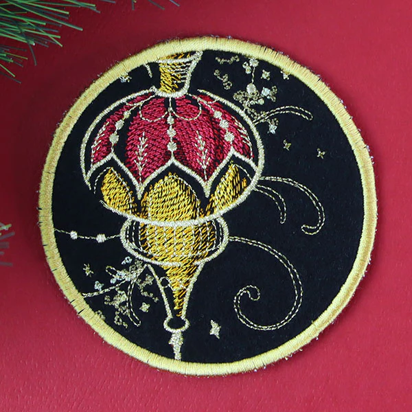Gilded Mirage Coaster - Ornament (In-the-Hoop) - Image 4