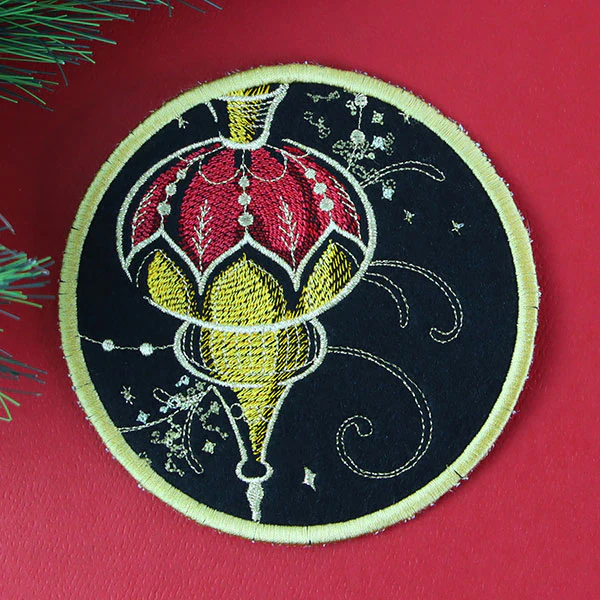 Gilded Mirage Coaster - Ornament (In-the-Hoop) - Image 7