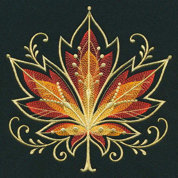 Gilded Mirage Maple Leaf