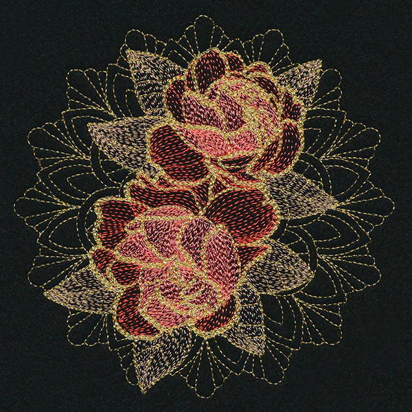 Gilded Peonies Mandala - Image 4