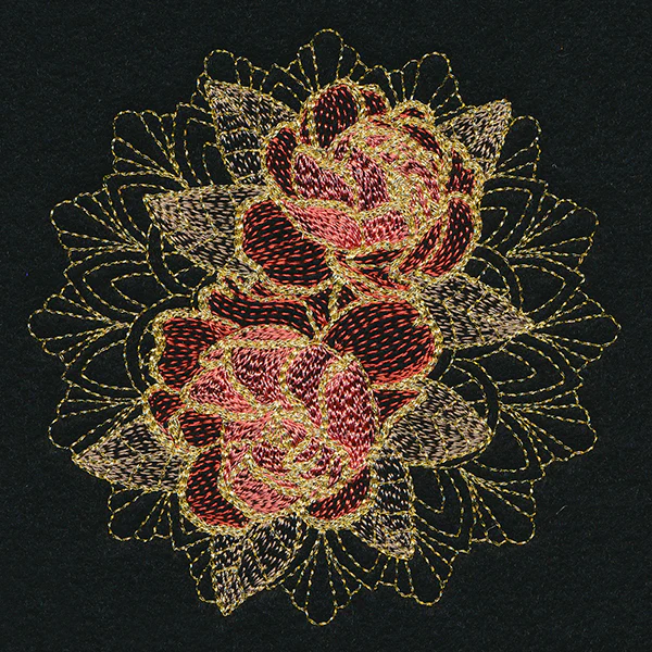 Gilded Peonies Mandala - Image 5