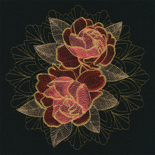Gilded Peonies Mandala - Image 6