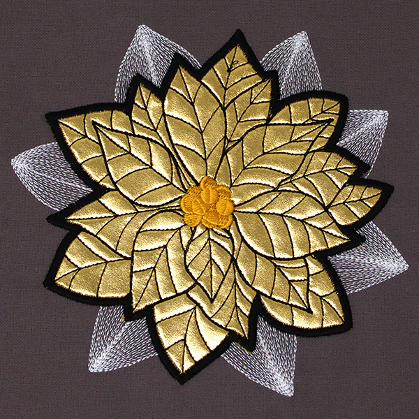 Gilded Poinsettia (Applique) - Image 3