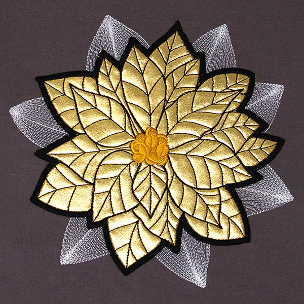 Gilded Poinsettia (Applique) - Image 7
