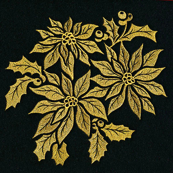Gilded Poinsettias Bouquet - Image 3