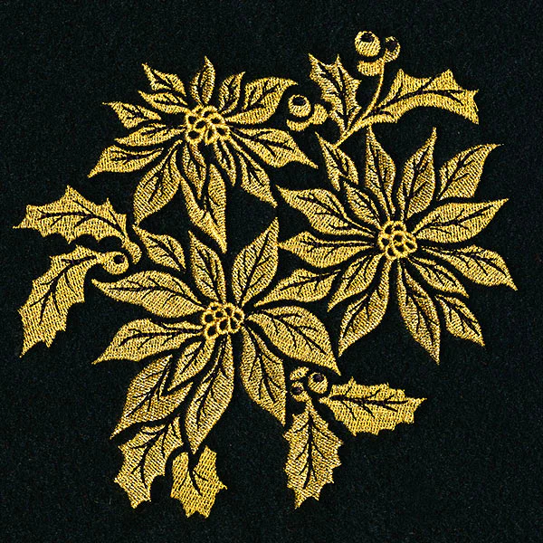 Gilded Poinsettias Bouquet - Image 5