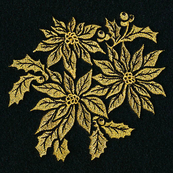 Gilded Poinsettias Bouquet - Image 7