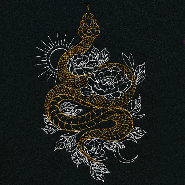Gilded Snake in Blooms - Image 3