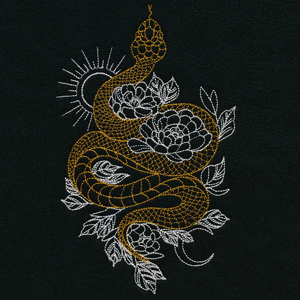 Gilded Snake in Blooms - Image 5