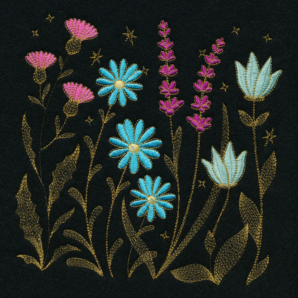 Gilded Wildflower Square - Image 4