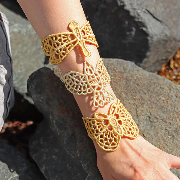 Gilded Wings Bracelet - Dragonfly (Lace) - Image 3