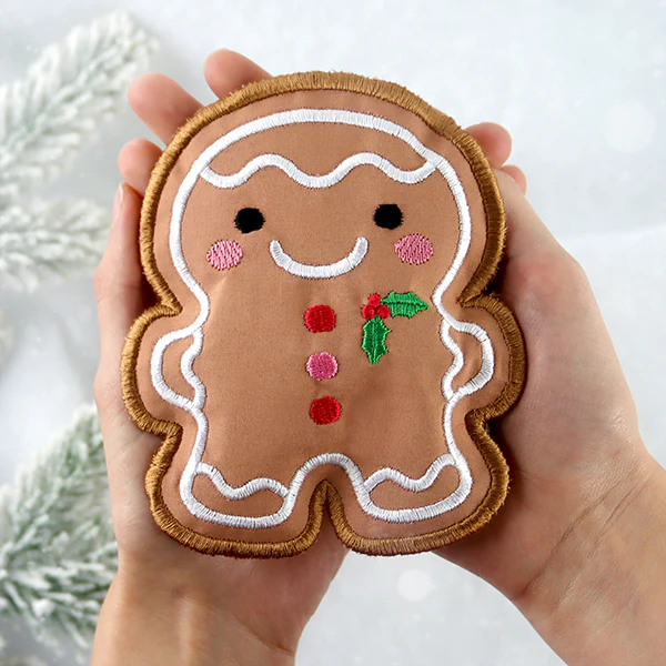 Gingerbread Man Handwarmer (In-the-Hoop) - Image 8