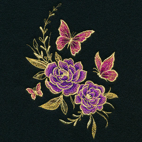 Glimmering Garden - Butterflies and Peonies - Image 10