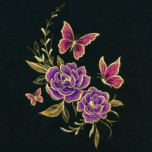 Glimmering Garden - Butterflies and Peonies - Image 13