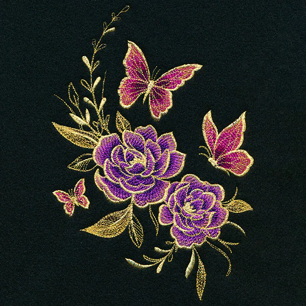 Glimmering Garden - Butterflies and Peonies - Image 4
