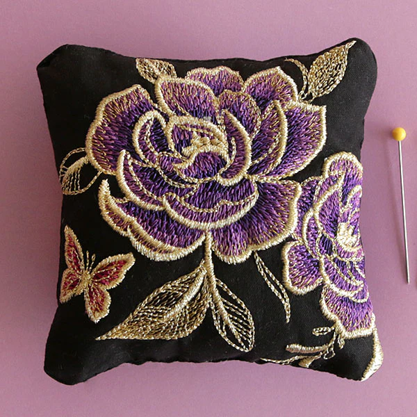 Glimmering Garden Pillow Pincushion (In-the-Hoop) - Image 7